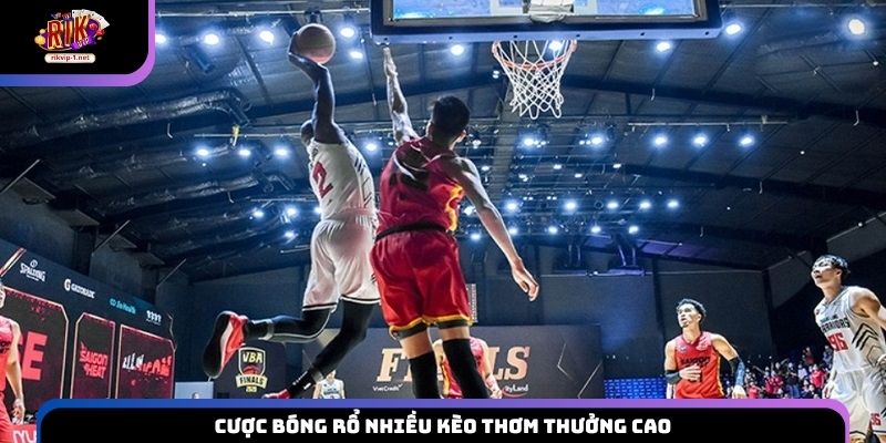 Cược bóng rổ nhiều kèo thơm thưởng cao